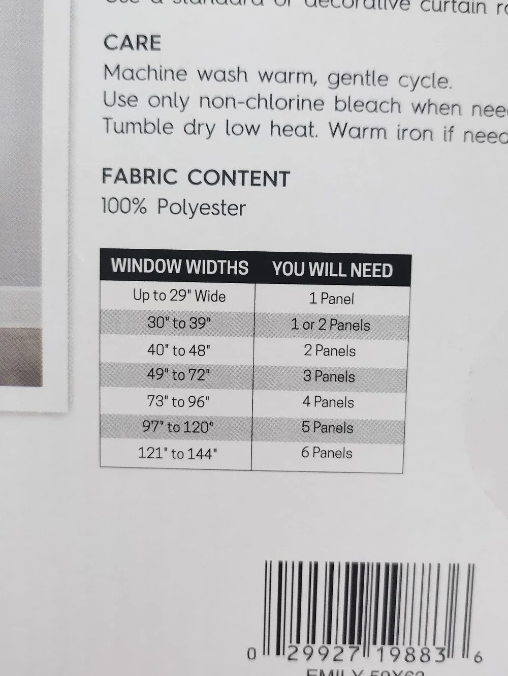 No. 918 Sheer Emily Voile Grommet Top Curtain Panel 84